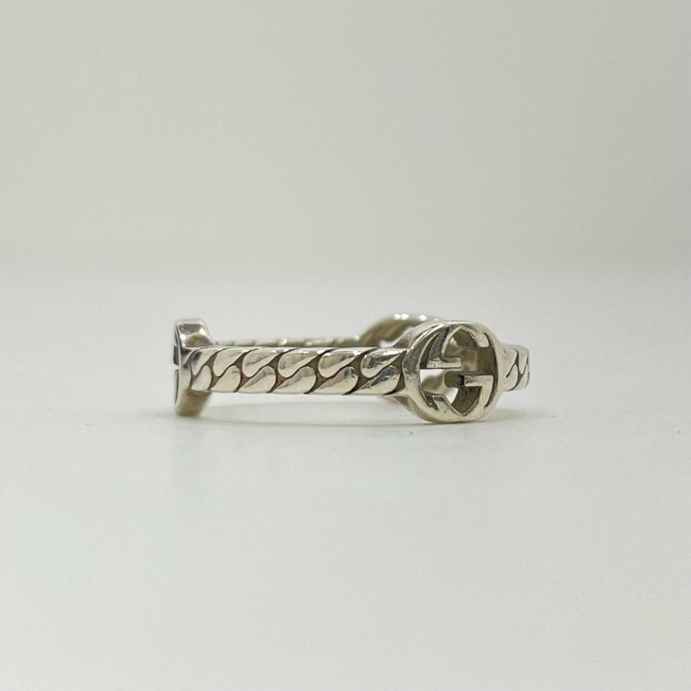 Gucci Interlocking Gg Chain Ring Silver - image 5